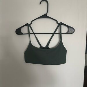 Green Lulu sports bra